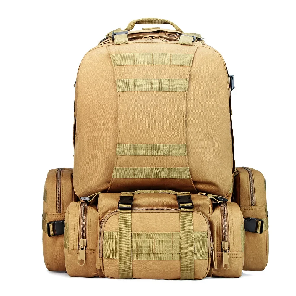 50L Large capacity Backpack Waterproof Backpacks 4 in 1 Multi-function Sport Bags Outdoor Fishing Hiking Camping Rucksack