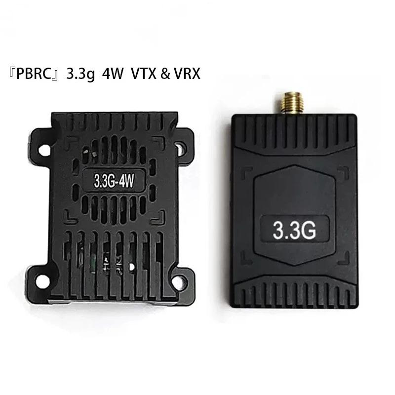 3.3G 4W VTX Video Transmitter 3.3G VRX  Video Receiver 16CH Frequency Band RTF For FPV RC Drone