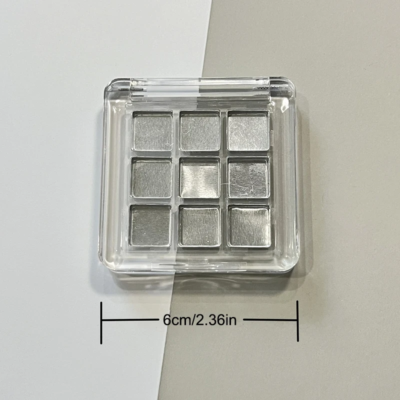 9 Grids Empty Eyeshadow Case Palette Eye Makeup Storage Dish For Women Girls Makeup Beginners DIY Eye Shadow Tool