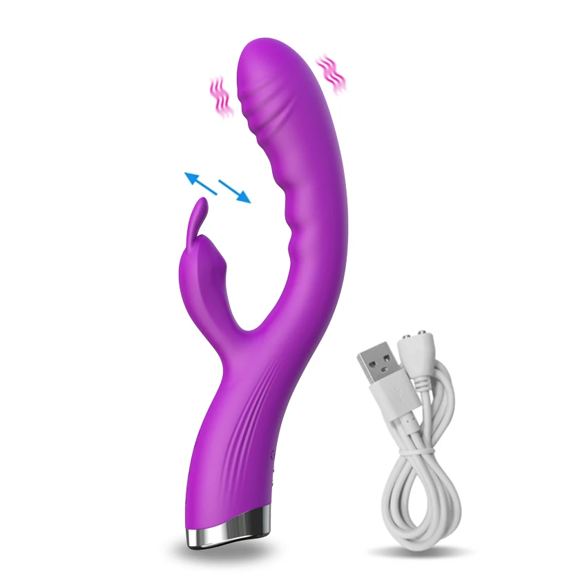 Vibromasseur point G à 10 vitesses, gode puissant Rechargeable par Usb, lapin, Stimulation du Clitoris, Massage, jouets sexuels pour adultes