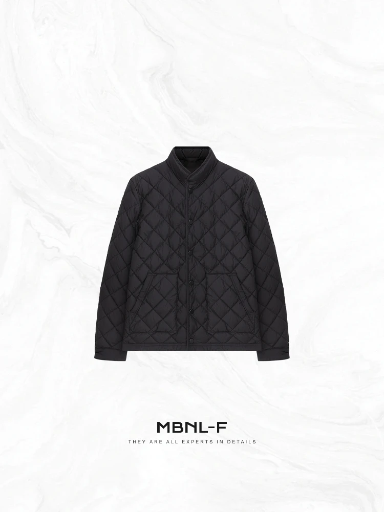 

Classic MBNLF Goose down Jaet Quilted Pattern 90 White Goose down Thiened Long Sve Warm Casual Sle with Hood