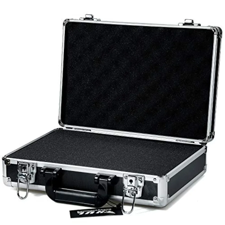 

18in Two-Tone Aluminum Case with Customizable Pluck Foam Interior for Test Instruments Cameras Tools Parts and Accessories