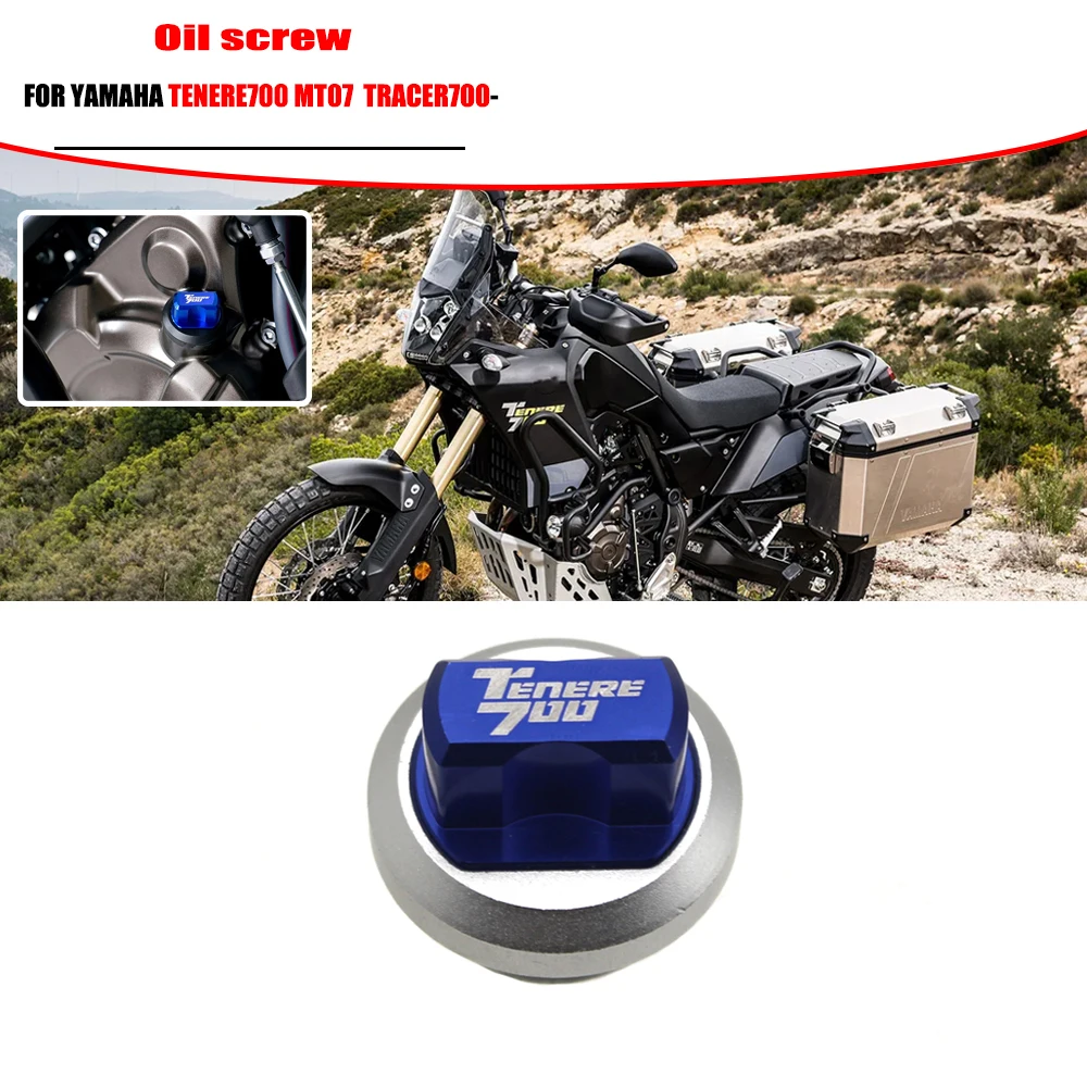 MT07 TENERE700 Motorcycle Accessories CNC Plug Cover Engine Oil Filler Screw Cap For Yamaha MT 07 TENERE Tracer 700 GT