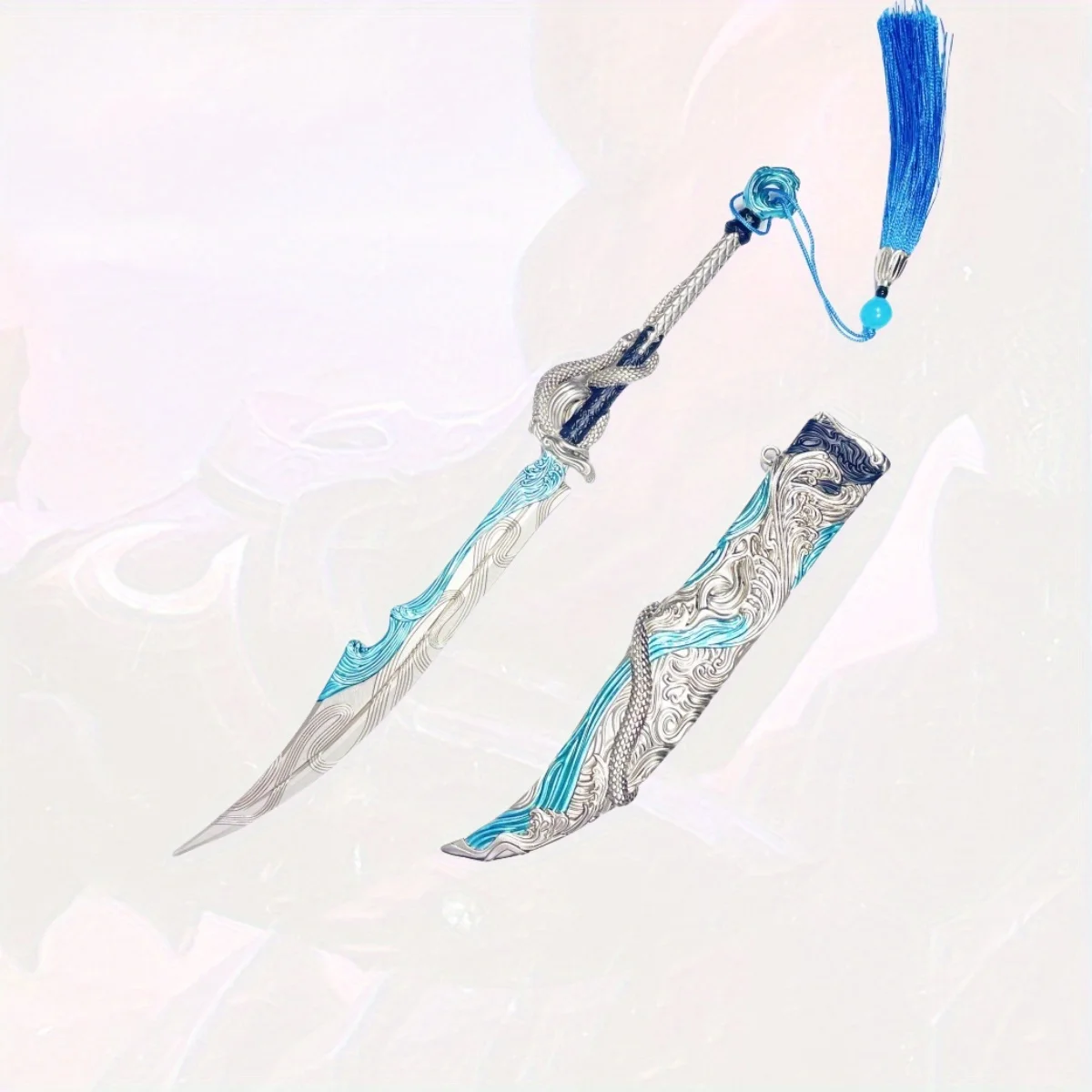 11,8 Zoll Naraka Bladepoint Metall Katana Schwert Original Samurai Japanischer Katana Säbel Ninja Messer Cosplay Zubehör Prop Spielzeug