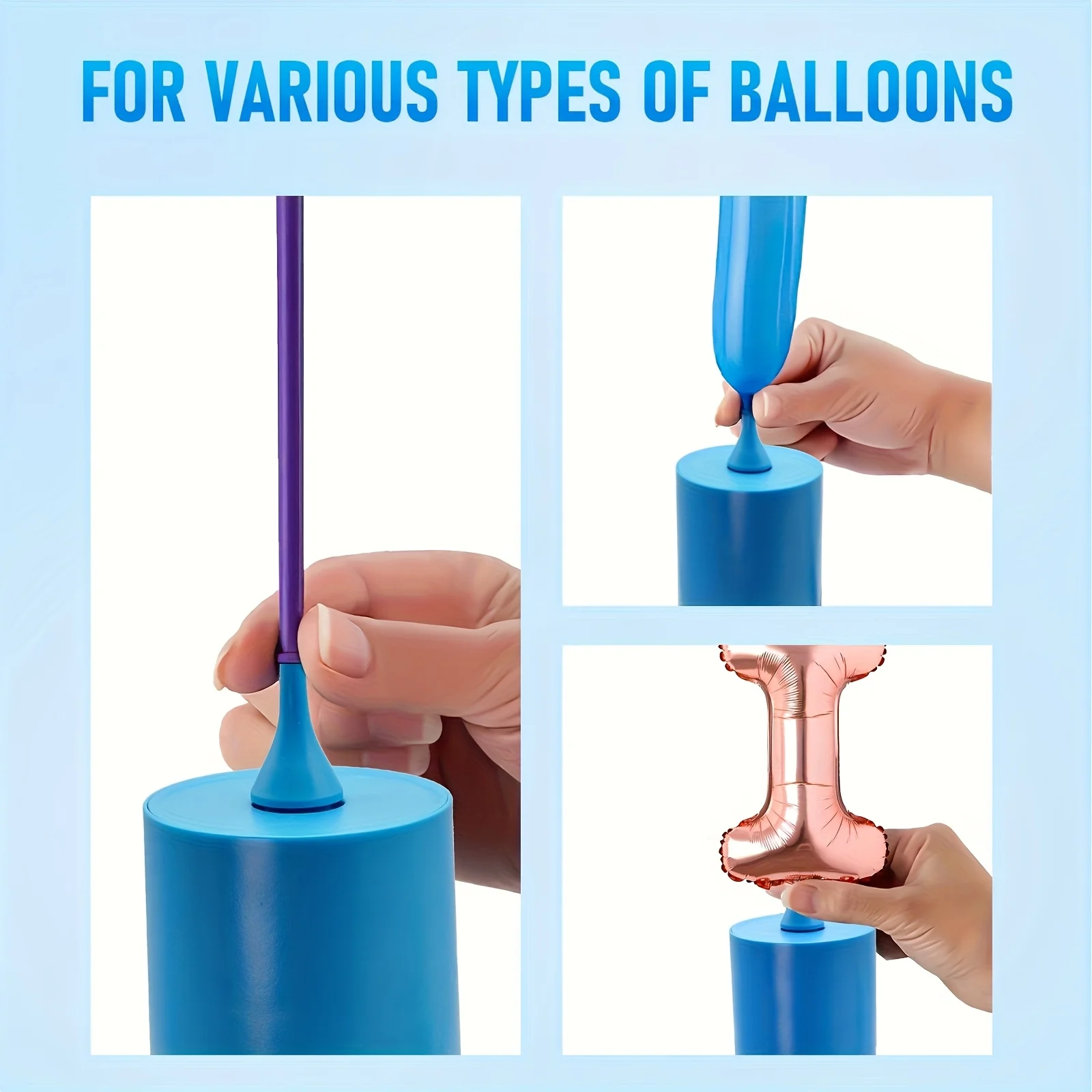 Насос для воздушных шаров, электрический воздушный насос, портативный воздушный шар, портативный полосовой насос для воздушных шаров, майларовый насос для вечеринки, свадьбы, дня рождения