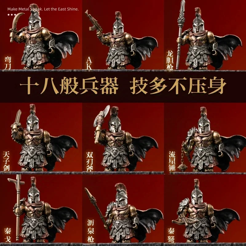 European Greek Spartan Commander MOC Building Blocks Exquisite Model Detachable Metal Magnetic Bricks Toys Ornament