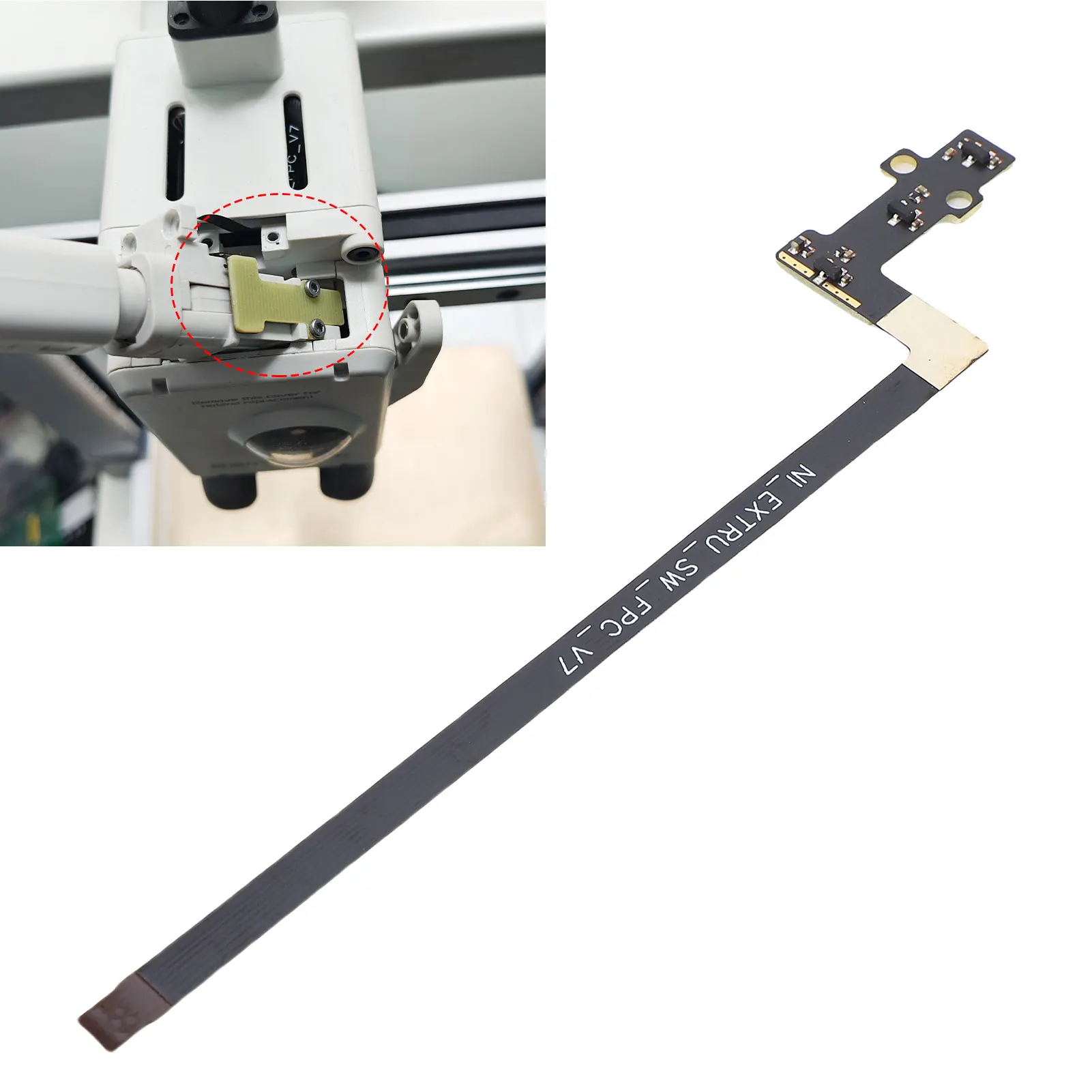 3D Printer Hall Switch Board with Ribbon FPC Cable Extruder Filament Sensor for BambuLab A1 A1 Mini Series 3D Printer