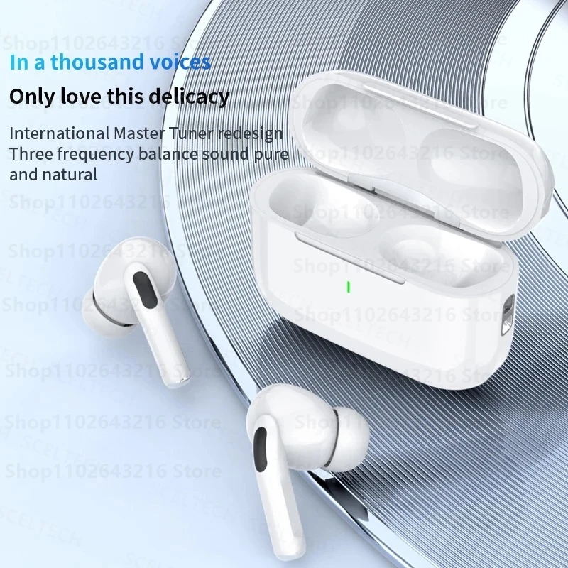 TWS 5.3 Fones de ouvido Bluetooth com microfone ANCWireless, cancelamento de ruído ativo, som estéreo hifi, fone de ouvido, novo, 2022