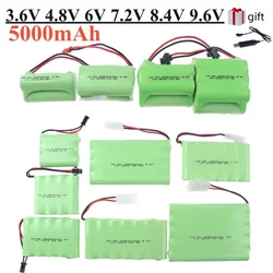 3.6V/4.8V/6V/7.2V/9.6V 5000mAh NI-MH Battery For Rc toys Cars Tanks Robots Guns Boats toys accessories high capacity AA Battery