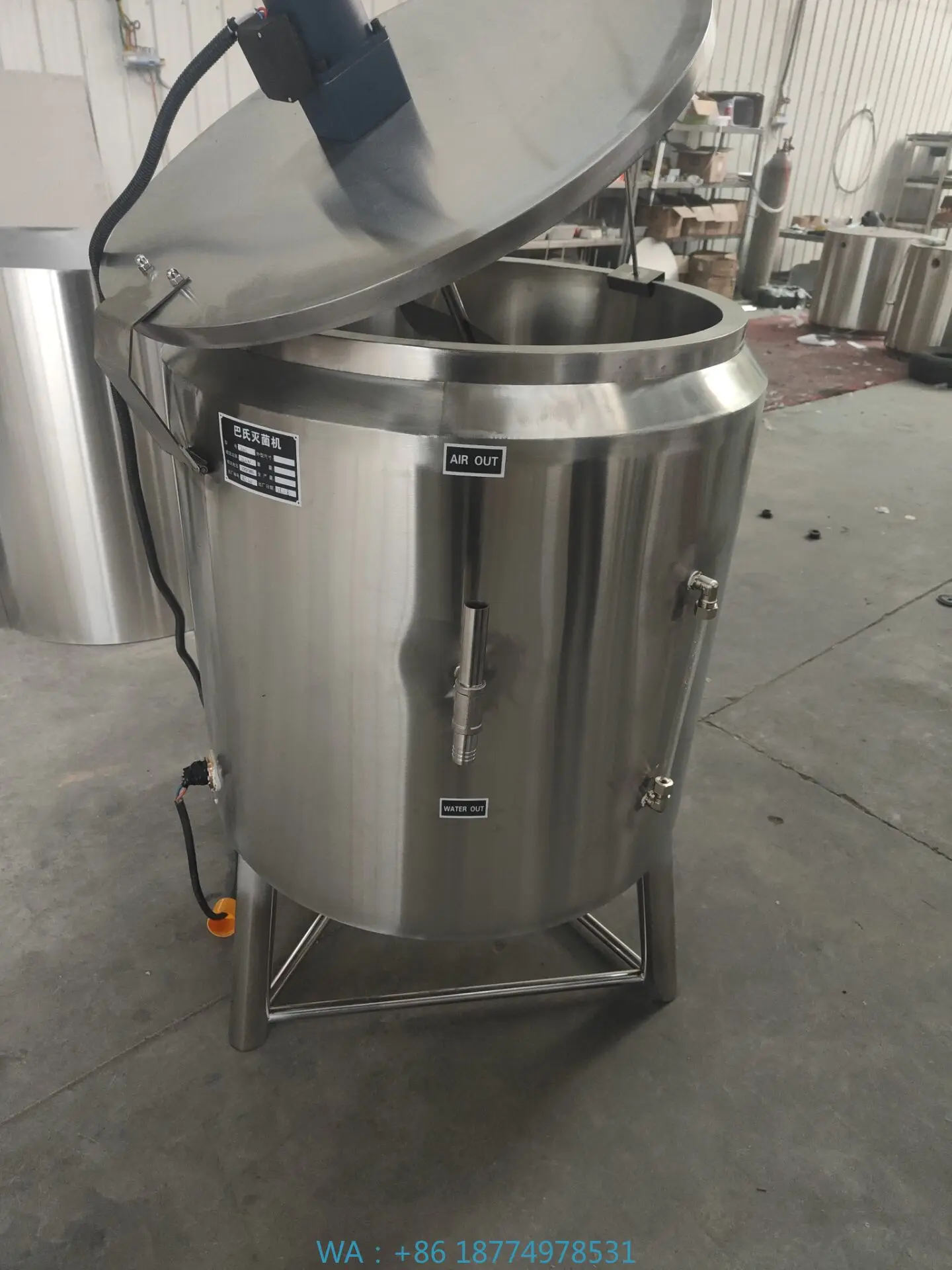 /Ssterilizzatore commerciale per macchina per pasteurizzazione del latte di mucca pura e capra