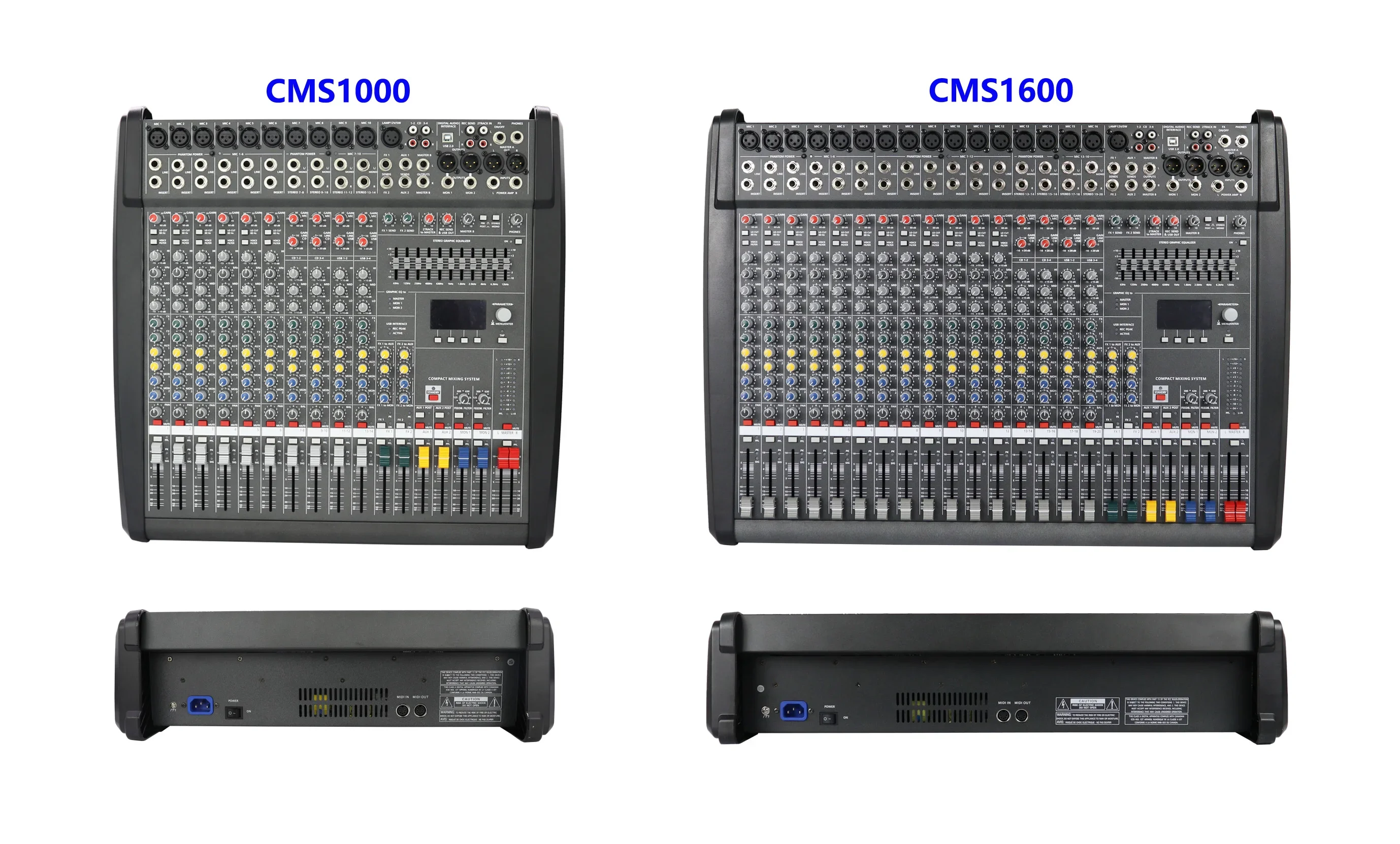 Digital Audio Mixer CMS 1600-3 Double DSP Effector Stage Controller