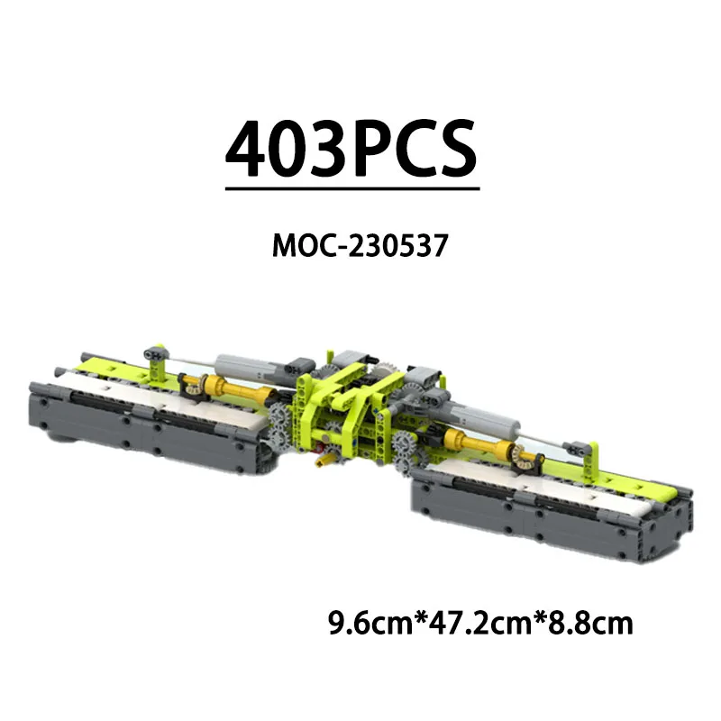 

MOC-230537 Строительный блок, сельскохозяйственная газонокосилка, модель 1:17, 403 шт., детская игрушка на день рождения, Рождество и Новый год в подарок