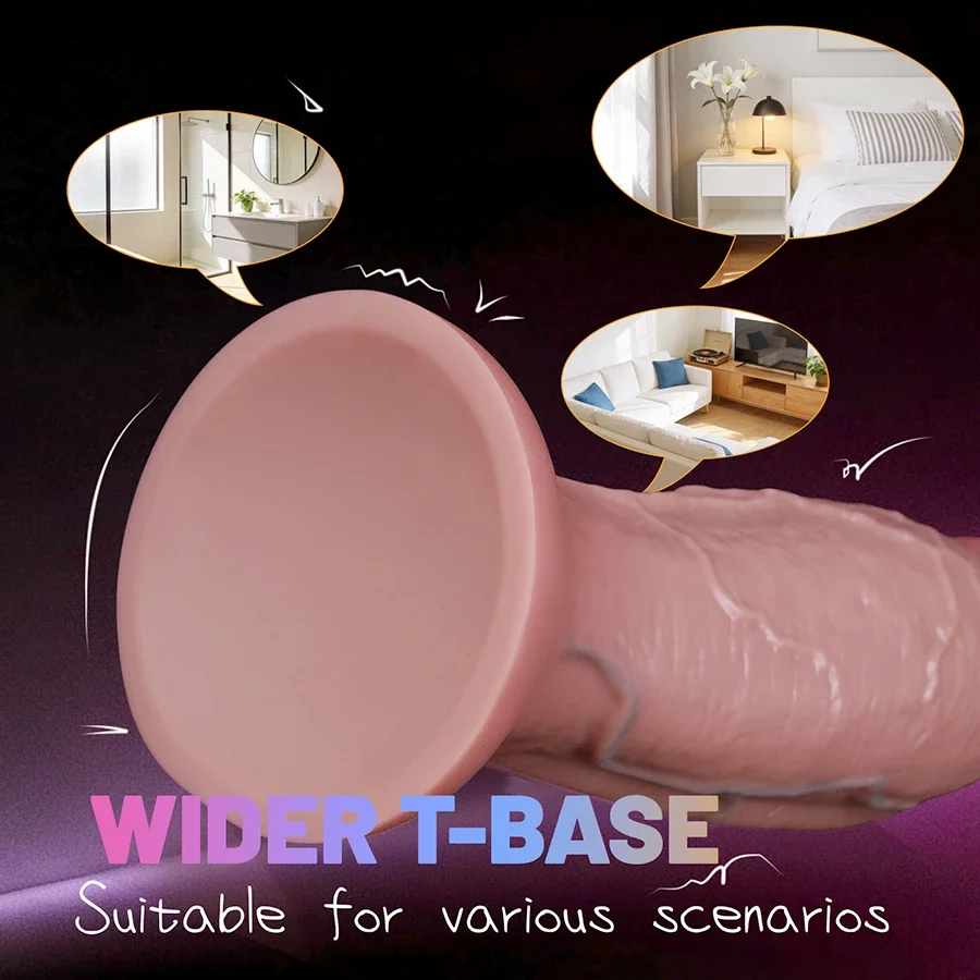 Wearable Strap on Realistic Anal Butt Plug Thick Huge Soft Silicone Dildo Anal Vaginal Masturbators Penis Sex Toys for Men Women - view 5