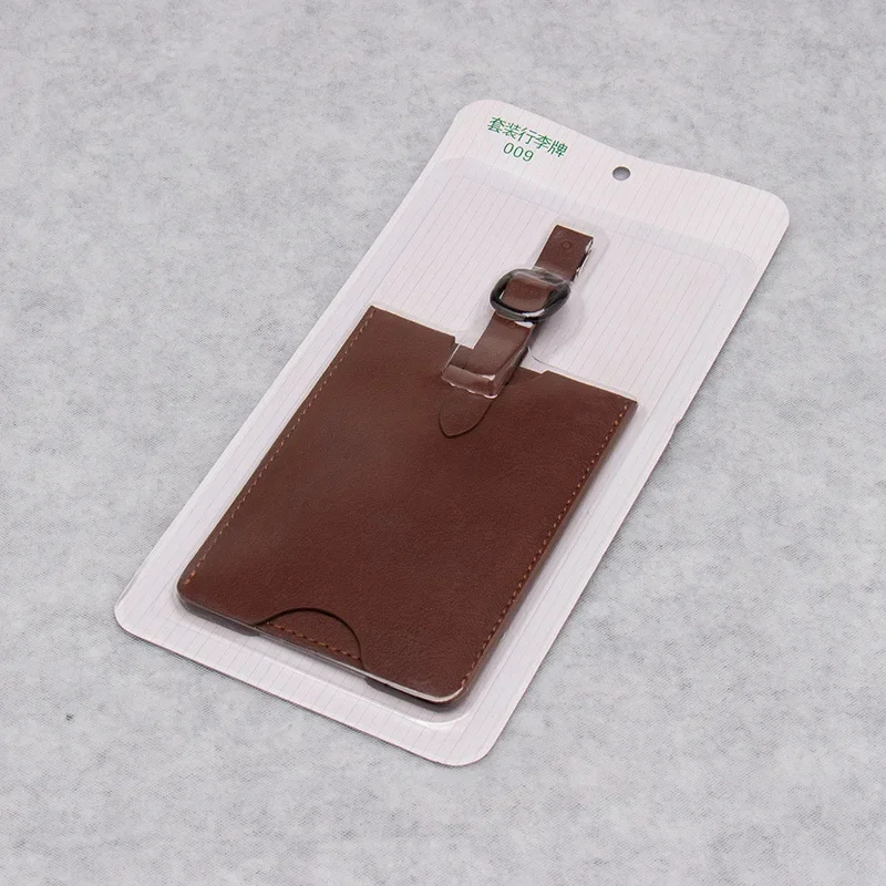 PU Luggage Tags Anti Loss Portable Labels Suitcase ID Address Bus Cards Label Holder Belt Name Boarding Tag Travel Accessories