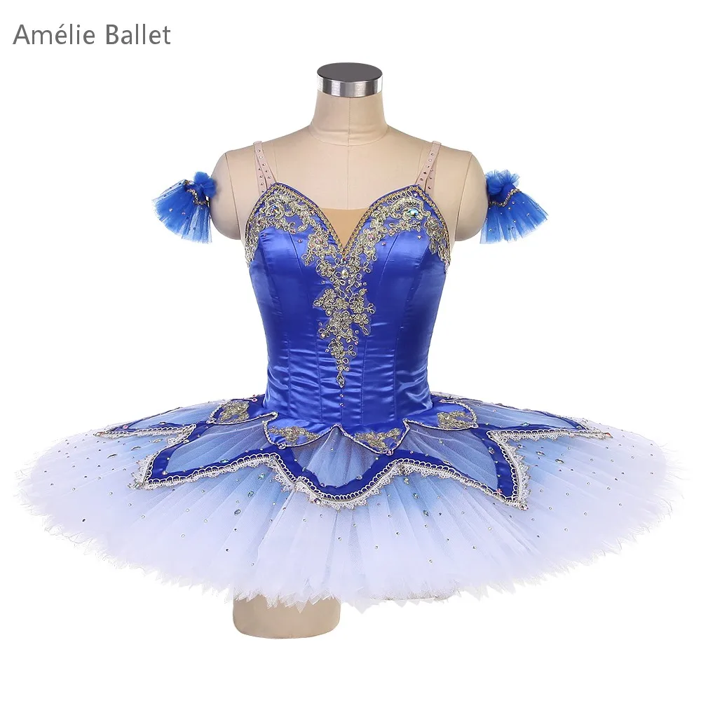 B25023 Ombre Royal Blue Professional Ballet Tutu Made-to-Order Ballet Tutus for Female YAGP or Stage Performance