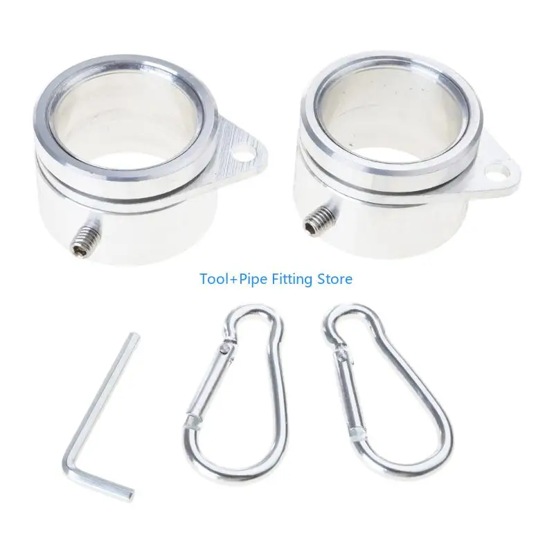 F92B Aluminum Flag Poles Spinners Rings Ball Bearing Design Rustproof Stainless Steel Hook Fit 0.9 To 1.05 Inch Outdoor