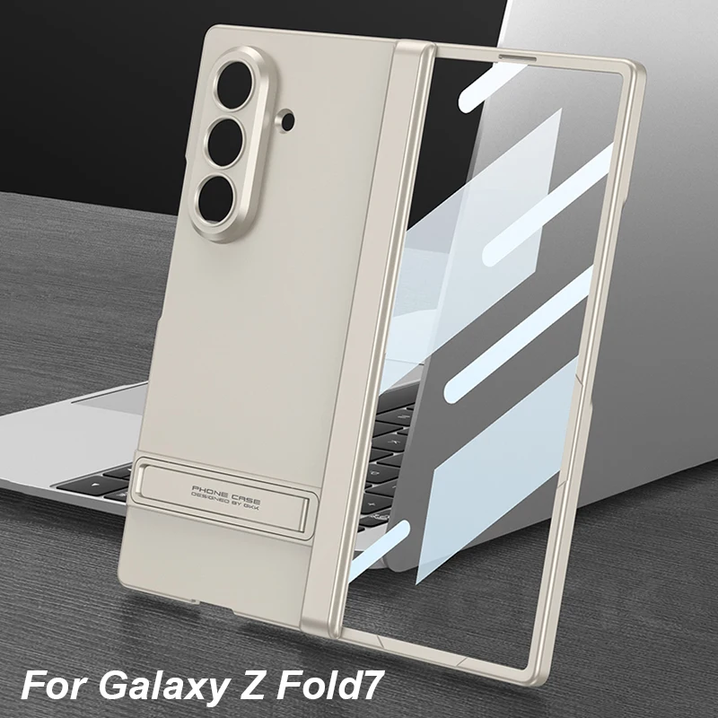 Magnetic Hinge 360 Protective Case For Samsung Galaxy Z Fold 7 Ultra-thin Screen Protector Stand Cover For Galaxy Z Fold7 Case
