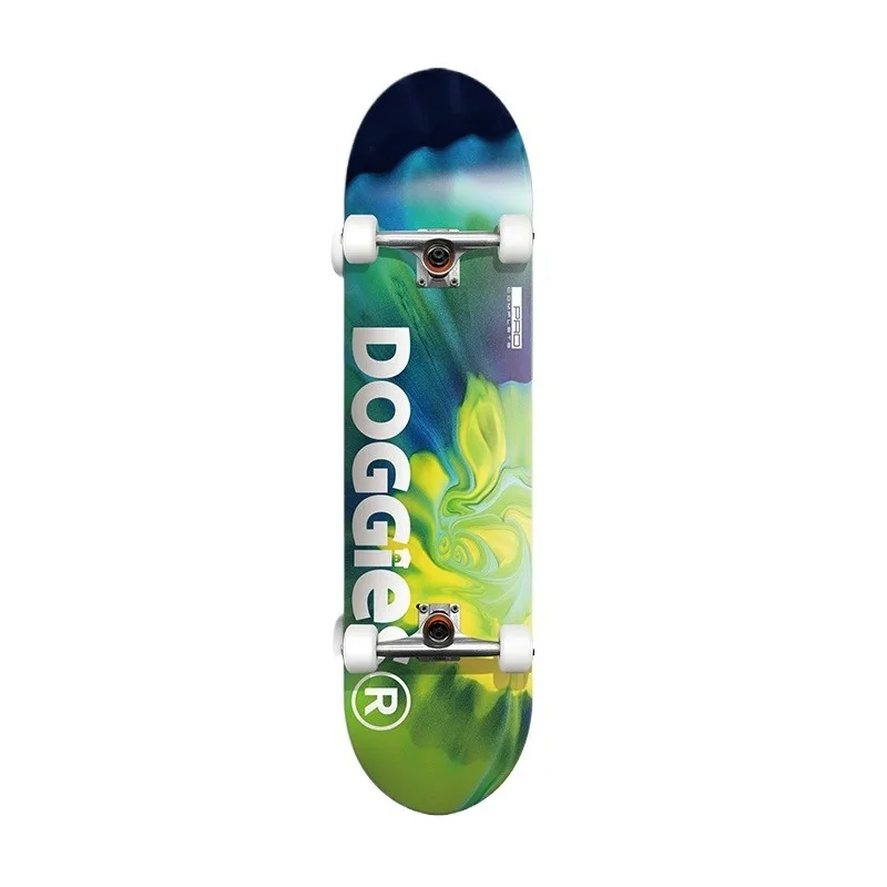 

Beginner Professional Skateboard, 9.5mm Thickness, Quiet Bearings, 96A PU, 300KG Load for Kids Teens Adults Training Cruising