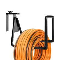 Heavy Duty Water Hose Holder Metal Hose Holder For Wall Space-saving Pipe Storage Organization Rack For Yard Basement Shed Tool