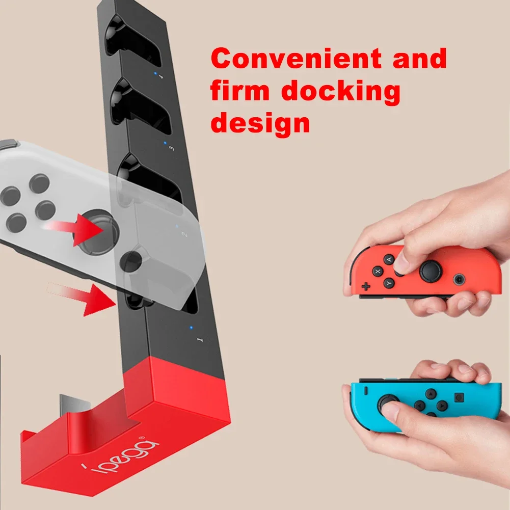 PG-9186 Controller Charger Charging Dock Station Holder for Nintendo Switch NS Joy-Con Game Console Controller Charger Station