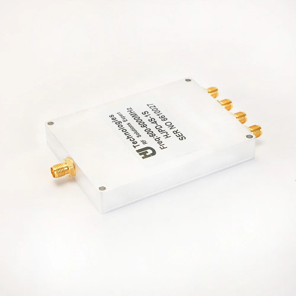 

Manufacturer 4 Way RF Splitter 2.92mm Or Coaxial Female High Frequency HJPD-4S-1S-0.6/6 Power Divider