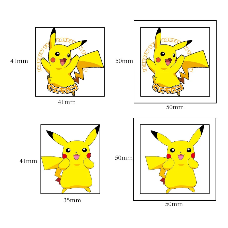 Pikachu Tattoo Stickers 20 Sheets Cartoon Tattoo Decals Water Transfer Disposable Tattoos Birthday Party