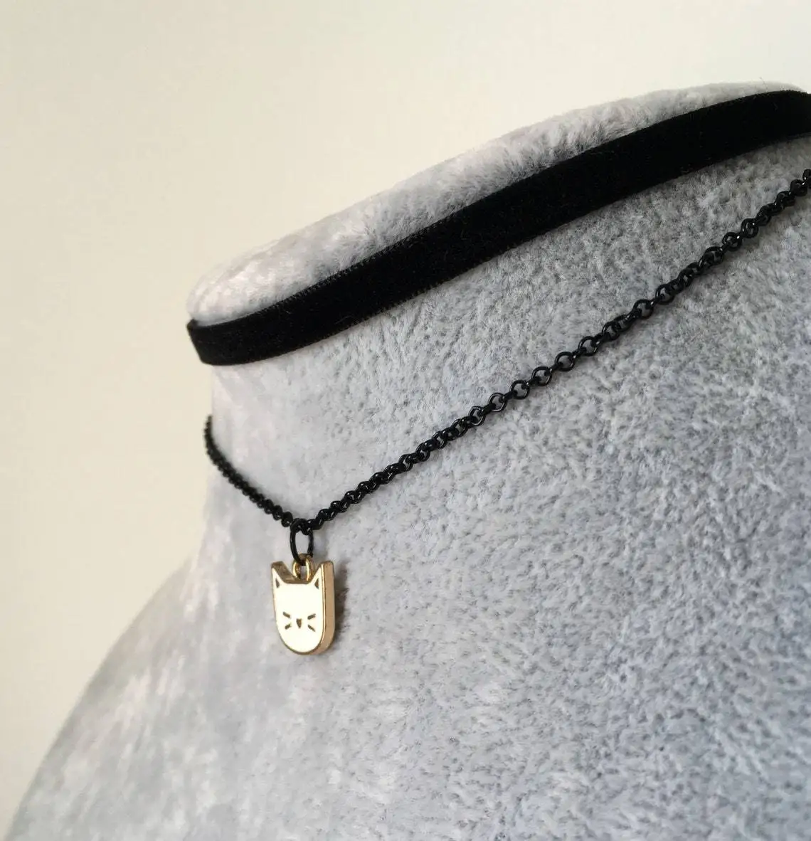 Gothic Black Cat Choker Woman Fashion EMO Tie Necklace Black Velvet Cat Pendant Necklace Witch Jewelry Accessories Gift for Her - Image 3