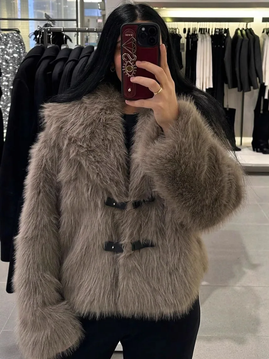 Abrigos de leopardo de piel sintética para mujer, ajustados, para baile, totalmente modernos, térmicos, puros, resistentes al viento, ceñidos, de longitud media, fluidos y delgados