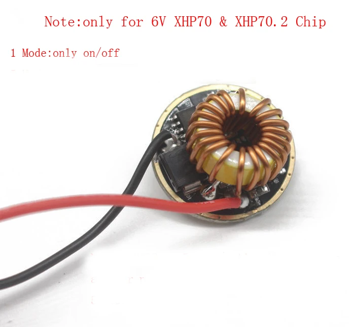 XHP70.2 Led Driver 26mm 1 Mode 5 Modes For XHP70 6V LED Chip Emitter Bulb Lamp