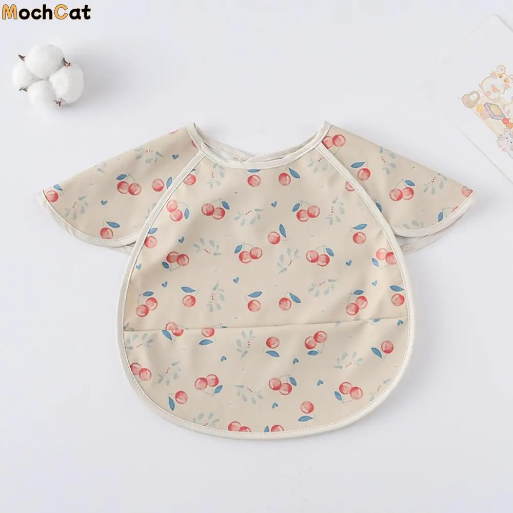 

Cute Waterproof Baby Bibs Soft Sleeveless Burp Cloth Cartoon Print Dirt Proof Washcloth Bib Eating