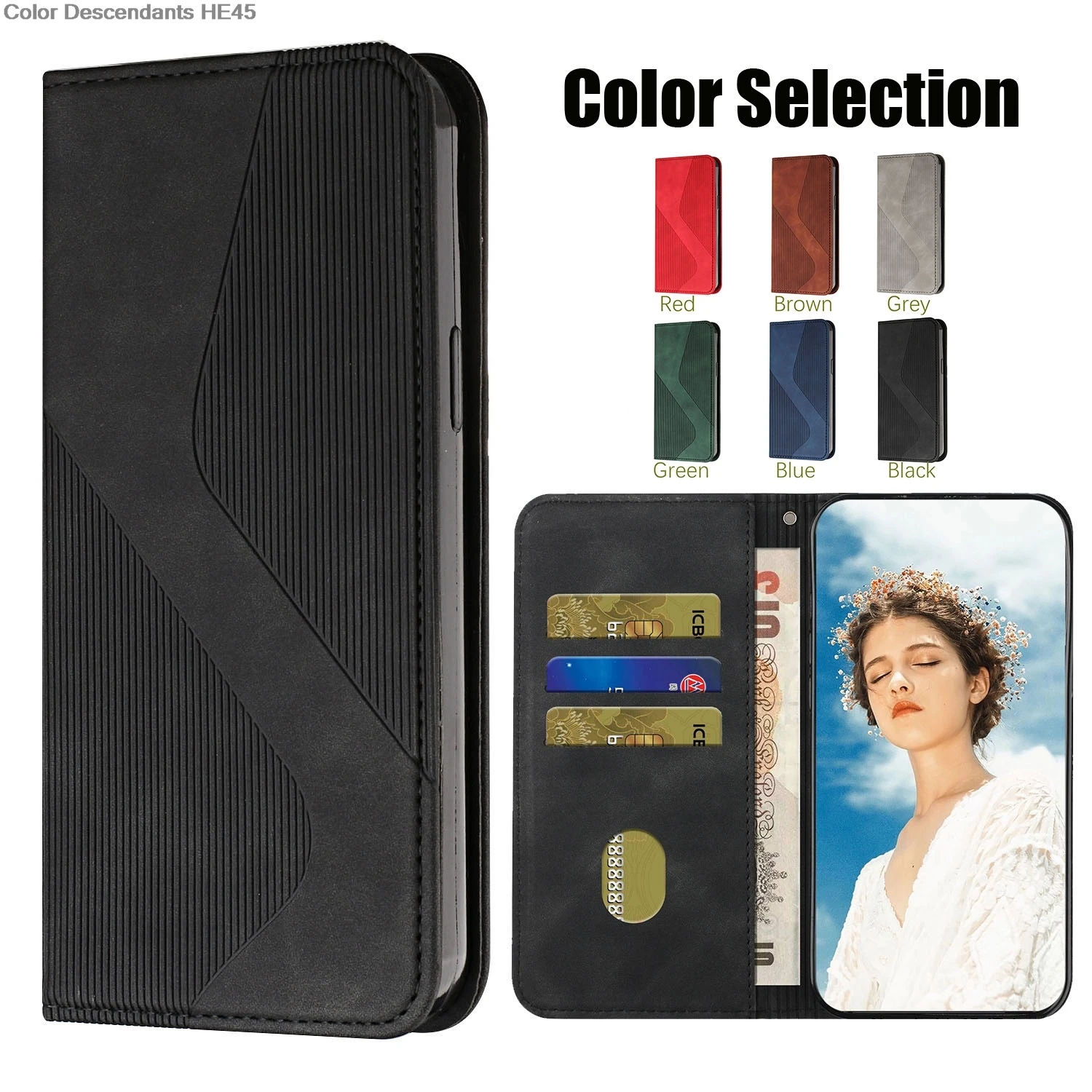 Magnetic Leather Book Case For Samsung Galaxy A7 (2018) A750F A8 A6 2018 A5 A3 2017 A520 Coque Cover Flip Stand Wallet Bags