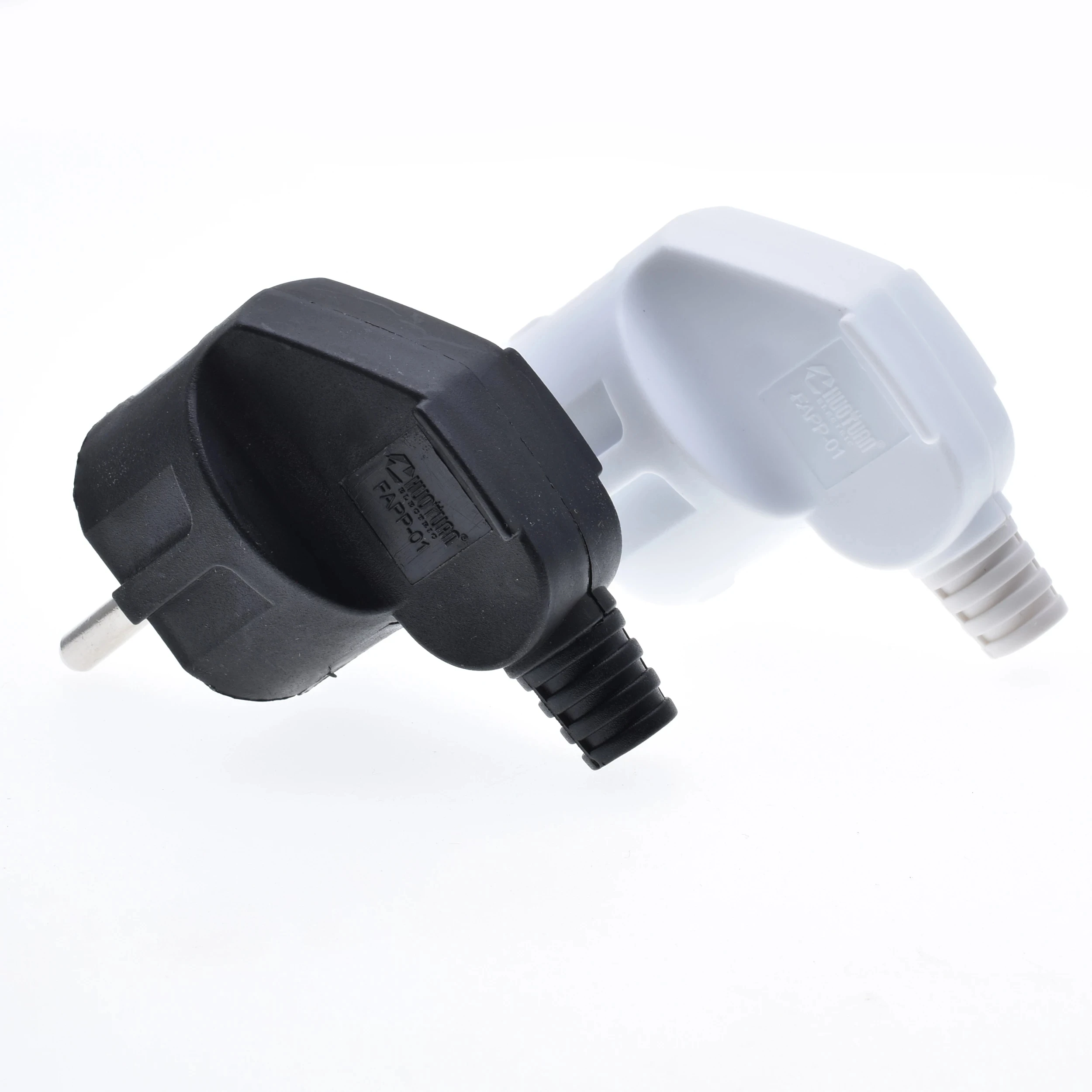 Imagem -03 - Adaptador de Alimentação Soquete 16a 250v Conector Cabo Plugue Elétrico Branco Preto Macho Conversor Adaptador Destacável Plugue Peças Lote ue ac