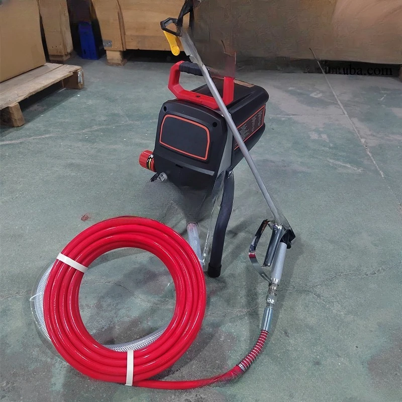 High power high pressure airless paint latex paint spraying machine small household