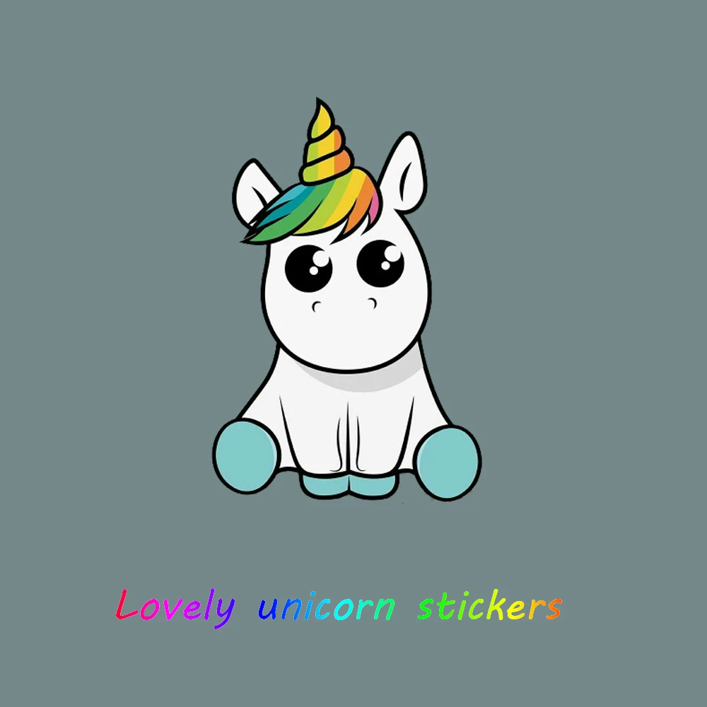 

Applique Funny Vinyl Unicorn Windows Decal Car Stickers Cartoon