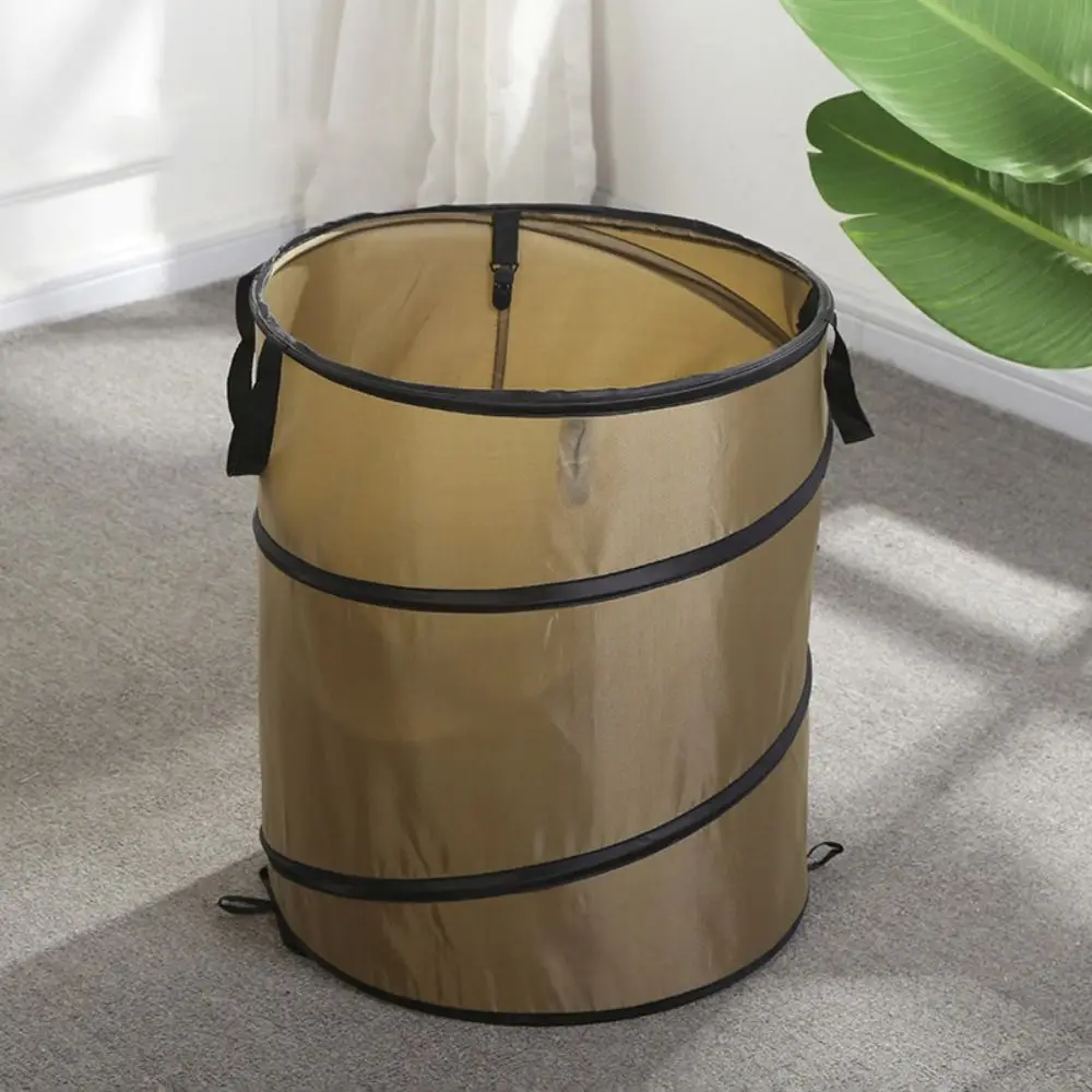 Oxford Cloth Garden Trash Can Large Capacity Foldable Fallen Leaves Storage Bin Folding Waterproof Toy Garbage Storage Bin Home