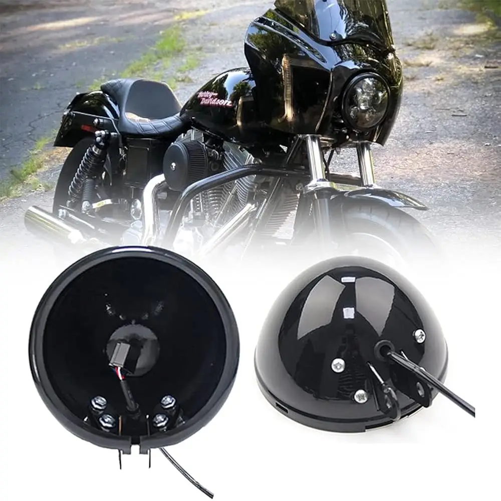 

Ailexpress Recommendation - SKUNTUANG 5 3/4 Inch Motorcycle LED Headlight Mount Bucket 5.75 Inch LED Headlight Housing Bucket fo