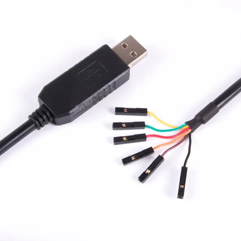 

FTDI Chip USB To TTL UART 3.3V/5V Level Module 6-Core 2.54MM DuPont Serial Port Data Cable