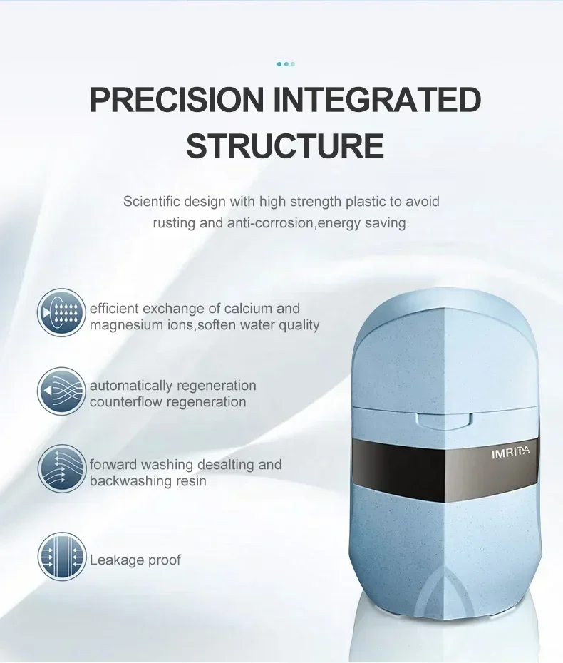 Water Softeners IMRITA Home Compact Automatic Ion Exchange Resin Hard Water Softener System