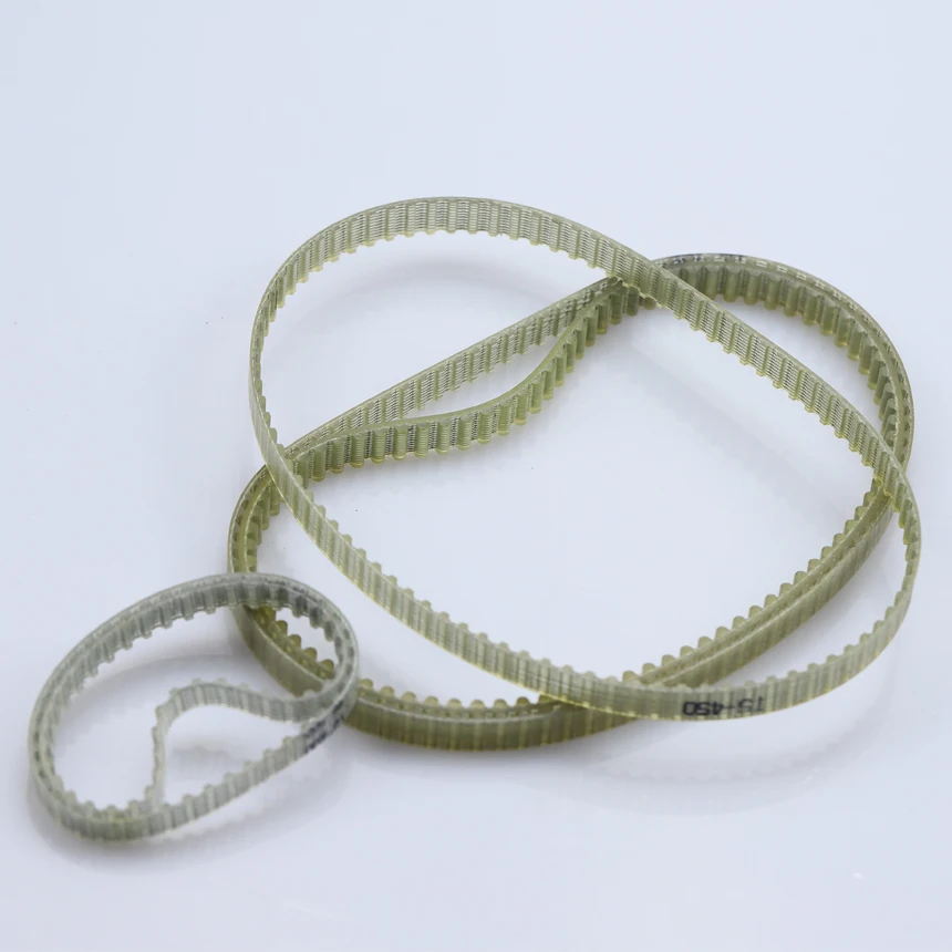 20Pieces T10 1750 15mm Width PU Polyurethane Steel Wire Synchronous Timing Belt