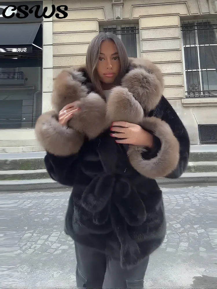 عادية طباعة هودي معطف فستان أطفال مع سروال داخلي المرأة كم طويل جيب سحابات سترة قطن بنطلون واسع 2025 الشتاء موضة سيدة الزي