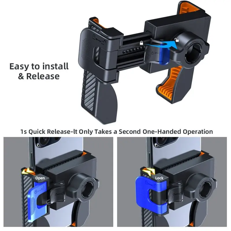 

Superior-For Electric Scooter, Mountain Bike, Battery-Powered Vehicle Motorcycle Shock-Resistant Phone Mount For Cycling