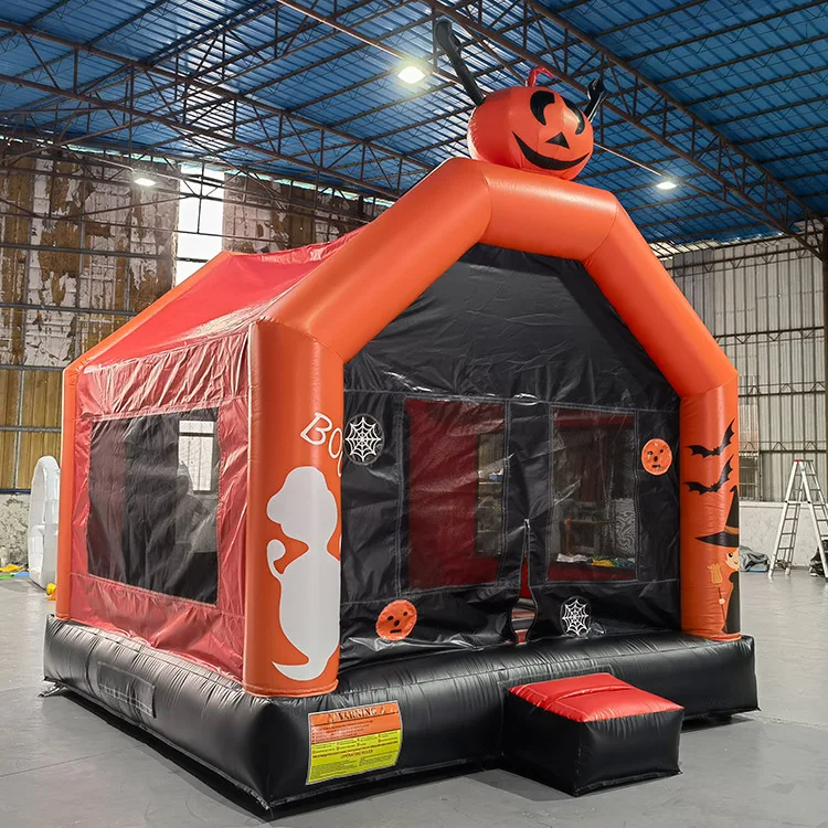 Hot item bouncer pumpkin bouncy castle giant inflatables outdoor halloween inflatable haunted house