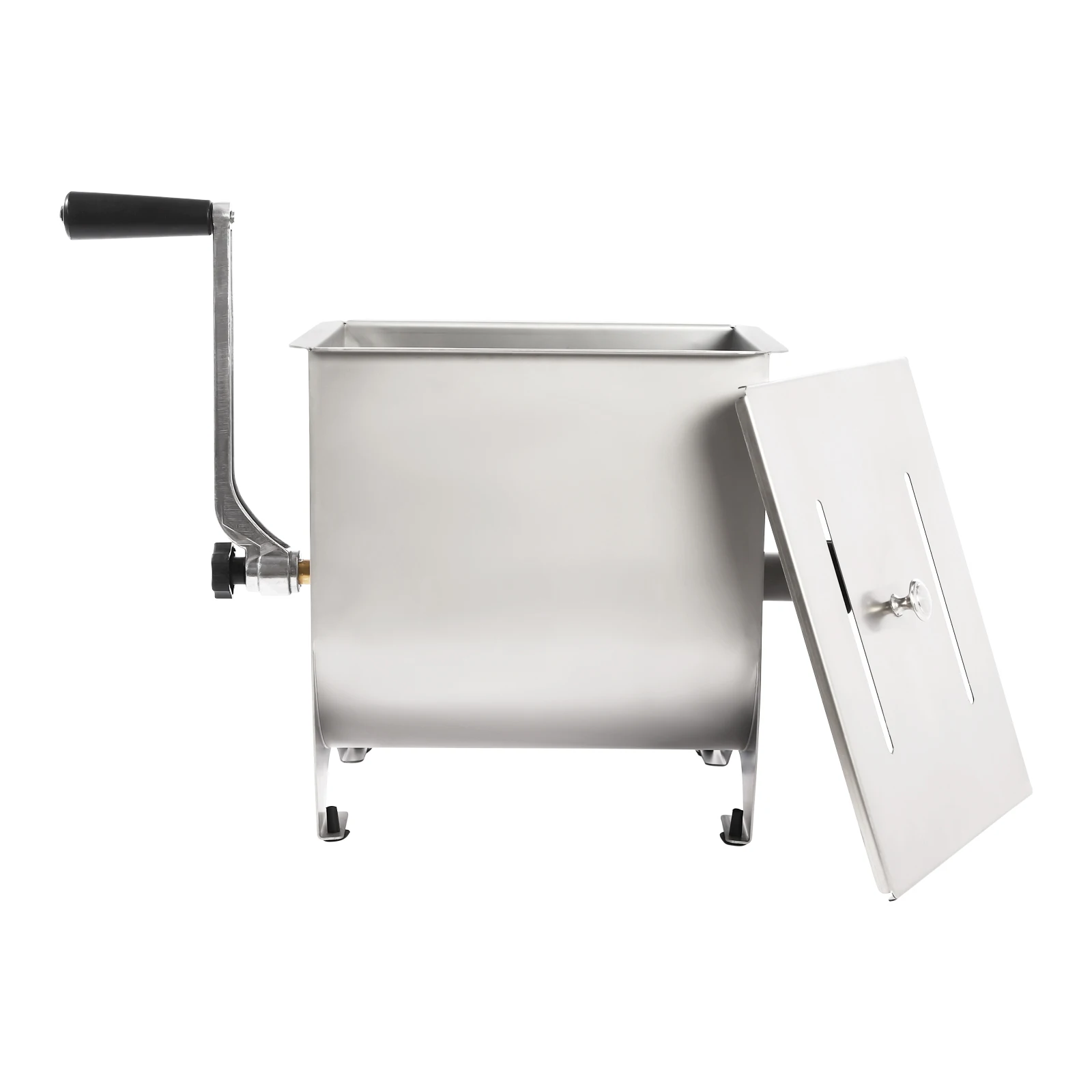 Batidora de carne Manual de 20 libras, fabricante de salchichas con manivela manual de acero inoxidable para cocina, uso doméstico, batidora de condimentos de carne de cerdo