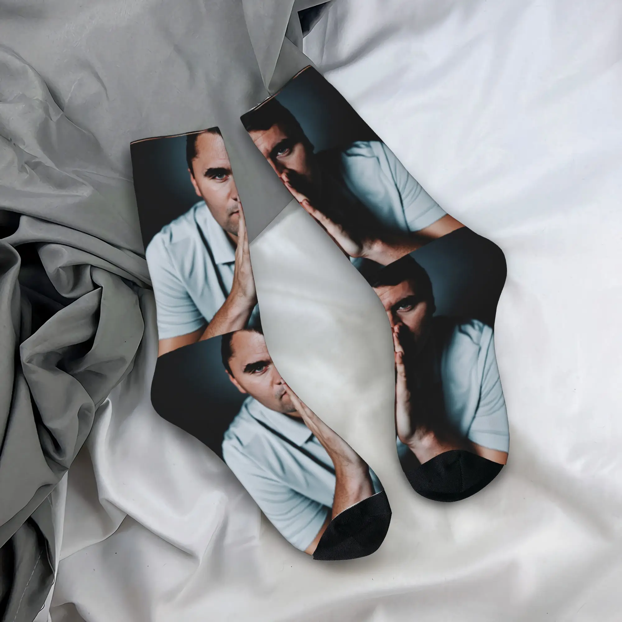 

In Memory of Charlie Kirk Socks Harajuku Stockings Unisex Men Medium Soft Outdoor Socks Winter Design Non Slip Socks