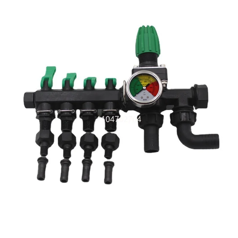 

Agricultural Sprayer Control Valve 3-Way Water Splitter Switch, High Pressure Diverting Stabilizer Return For Irrigation System
