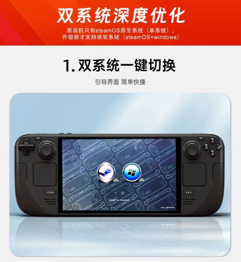 Steamdeck oled handheld windows game console dual system steam deck original brand new, installment interest-free 520 gift for