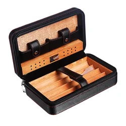 Set da viaggio multifunzionale in legno di cedro con Humidor portatile a quattro bastoncini