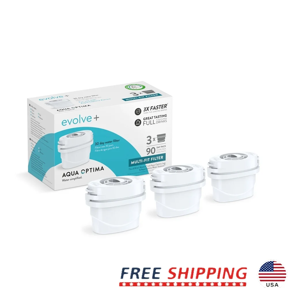 

Сертифицированные WQA сменные фильтры для воды Диспенсеры Aurora Упаковка без BPA из 3 шт. уменьшает хлор микропластика 3 шт.