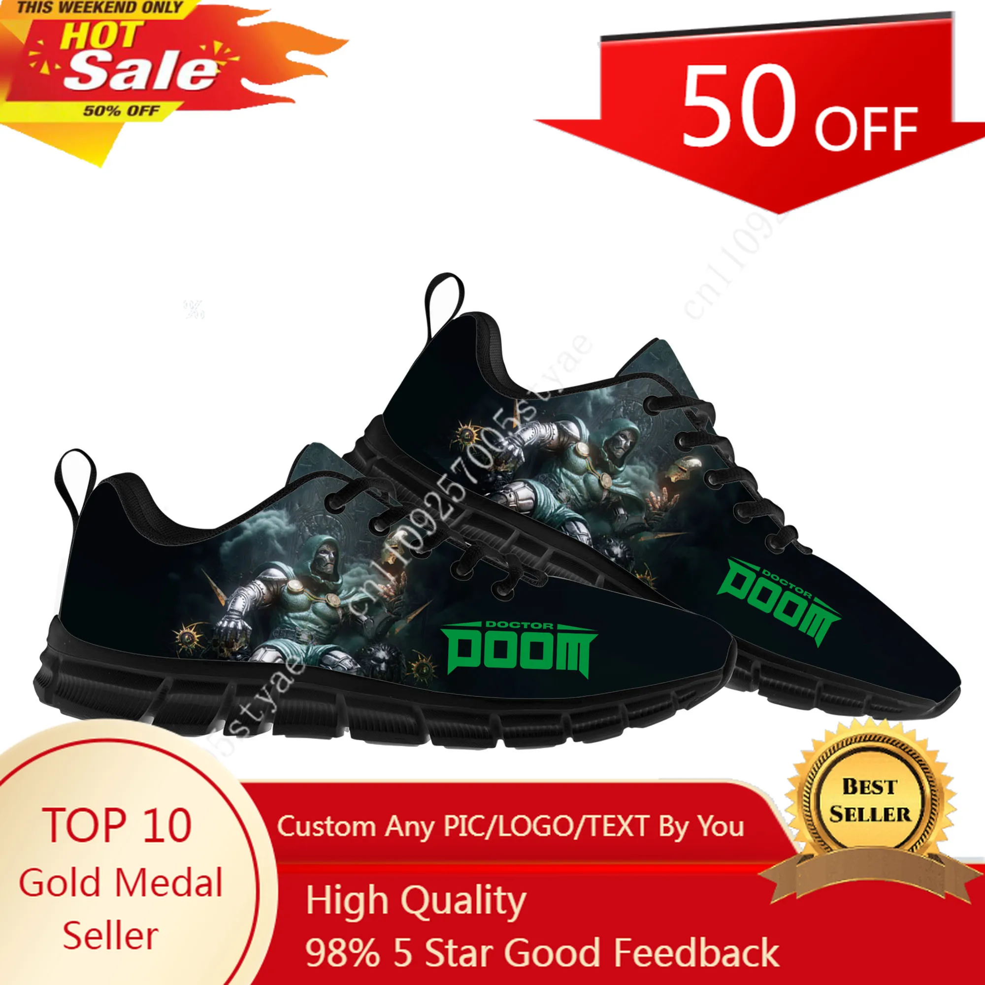 

Marvel Doctor Doom Sports Shoes Mens Womens Casual Running Lightweight Shoes