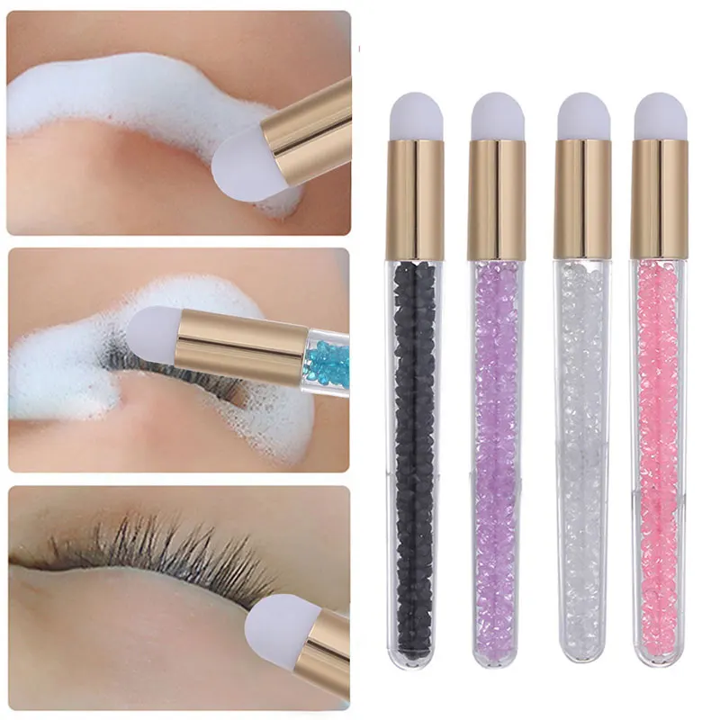 10Pcs Lashes Cleaning Brush Peel Off Nose Pore Blackhead Remover Deep Washing Lash Shampoo Brushes Eyelashes Extensions Supplies